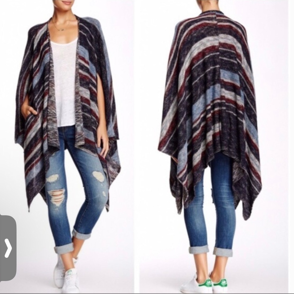 Free People|| Big Trail Longline Poncho (NWOT)